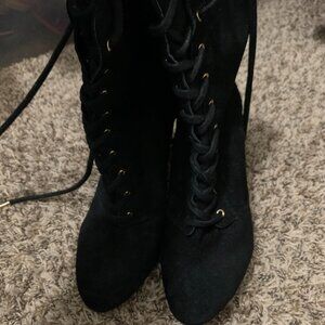 Black Suade Boots
